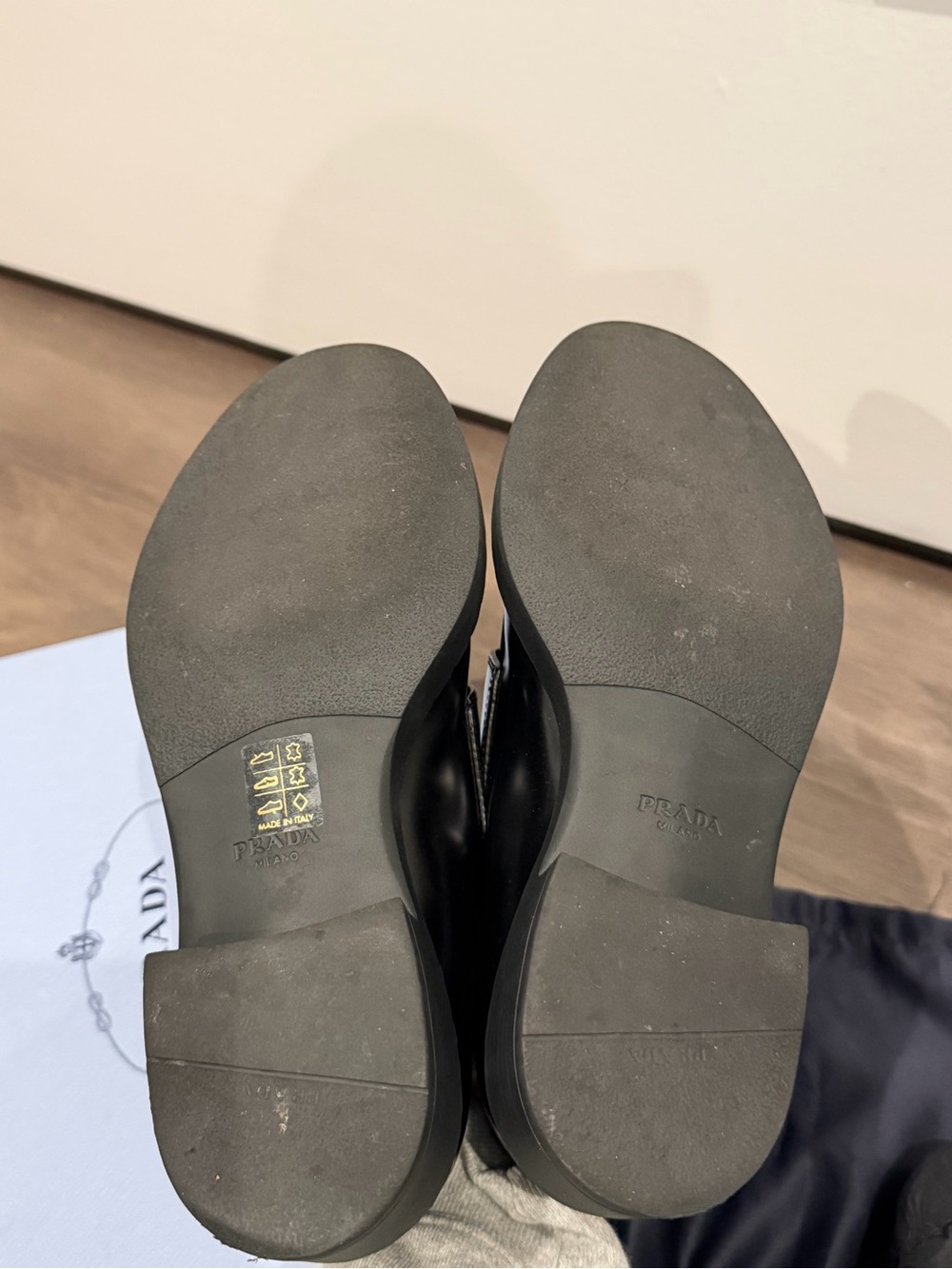 Prada triangle leather loafer - Picture 11 of 11